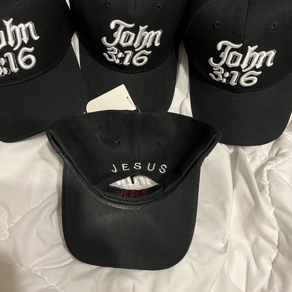 New set of 4 John 3:16 Hats. Ships same day! all for &55 Great Christmas gift!! - Picture 2 of 4